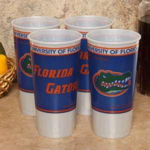   Florida Gators 4 Pack 24oz. Plastic Souvenir Cups: Sports & Outdoors