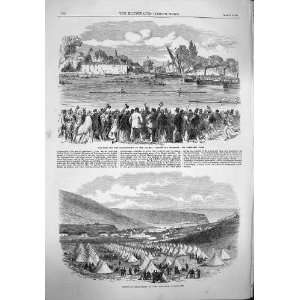  1865 Boat Race Thames Crabtree Volunteer Camp Lulworth 