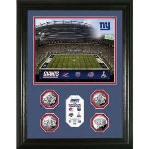  New York Giants 4 Time Super Bowl Champions 24Kt Gold Coin 