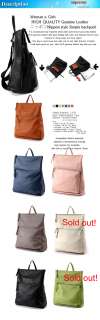   Leather ニッポンNippon style Women&Girls Simple backpack +Socks