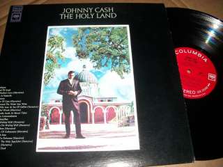 Johnny Cash   The Holy Land LP NM orig 360 sound  