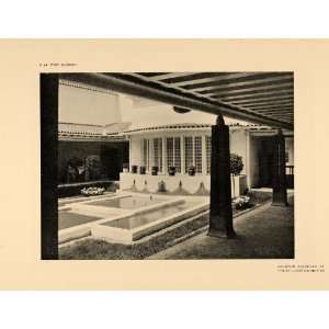  1906 Olbrich Water Fountain Architecture Design Print 