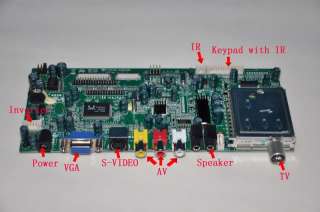 LVDS/TTL VGA /AV/SV /TV controller board for LCD/PDP  