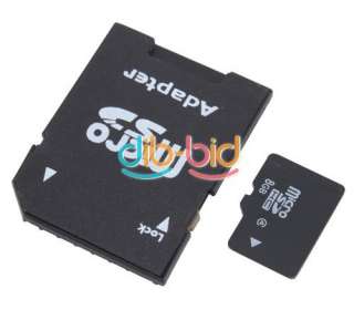 New 8GB MicroSD SDHC Micro SD MiniSD SDHC TF Memory Card + Adapter 8G 
