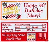 Retro Eighties 80s birthday party favors  