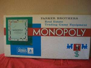   Monopoly Board Game 1961 Complete Real Estate Trading Parker Brothers