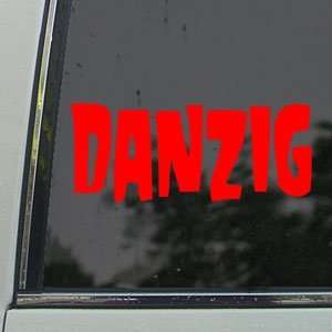  Danzig Music Rock Band Logo Red Decal Window Red Sticker 