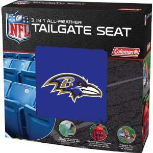 BSS   Baltimore Ravens NFL 3 in 1 All Weather Tailgate Seat and Poncho