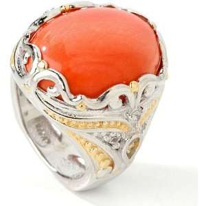 Michael Valitutti Two tone Bamboo Coral and White Sapphire 