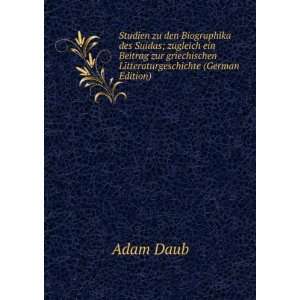   griechischen Litteraturgeschichte (German Edition) Adam Daub Books