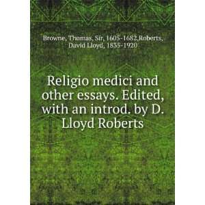   Thomas, Sir, 1605 1682,Roberts, David Lloyd, 1835 1920 Browne Books