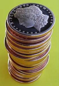 2011 MORGAN HEAD ROLL 20 .999 1oz Copper Bullion Coins* 20 Frosty Deep 