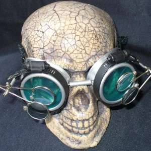 Steampunk Goggles Glasses cyber lens SG goth punk RAVE Biker 