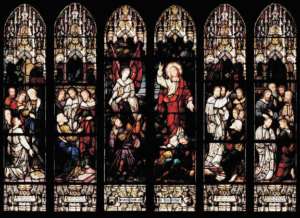 Very Fine 19th c. 6 Panel German Stained Glass Windows  