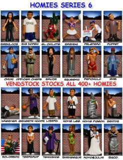 24 NEW RETIRED SERIES 6 HOMIES FIGURES COMPLETE SET YOU CHOOSE 