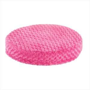  Pink Plush Round Pet Bed