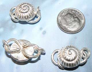 Thai Karen Hill Tribe Silver Sea Life Shell S Clasps  