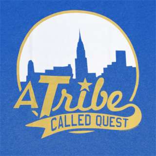 Tribe Called Quest Skyline Retro Blue Graphic T Shirt  