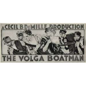   Boatman C.B. DeMille Film   Original Halftone Print