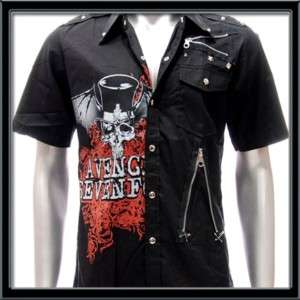 Sz S Avenged Sevenfold A7X CA Heavy Short Sleeve Shirt  