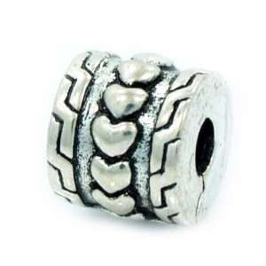 High quality Clip Lock Stopper  Linked Hearts  for Pandora Troll 
