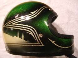 vtg 70s ARCTIC CAT Abaddon 1000 metallic snowmobiling racing helmet 