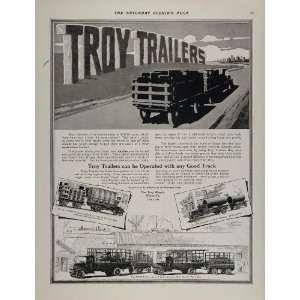  1917 Ad Troy Trailers American Dock Truck Wagon Works 
