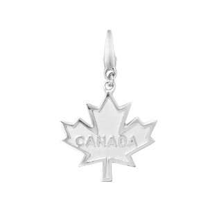  Sterling Silver CANADIAN MAPLE LEAF Charm Jewelry