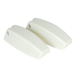 Camco 44173 RV Polar White Baggage Door Catch   Pack of 2 by Camco