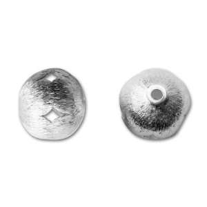 Hill Tribe Silver Brushed Round Bead with Cut out Diamonds 