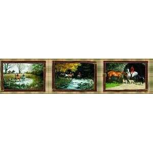  English fox hunt club WALL PAPER BORDER   Purchase by the 