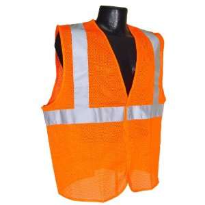  Radians SV2OMM Class 2 Mesh Safety Vest, Orange, Medium 