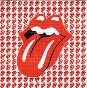ROLLING STONES LIPS perforated sheet BLOTTER ART  