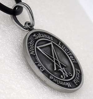 Lucifer Sigil Seal of Satan Pewter Pendant or keychain  