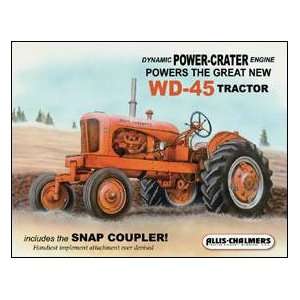    Best Quality  TIN SIGN Allis Chalmers   WD45 Patio, Lawn & Garden