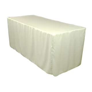 ft. Fitted Polyester Tablecloth Wedding tradeshow Kitchen shower 