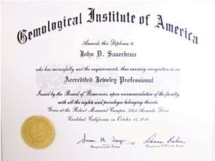   JEWELRY PROFESSIONAL from the GIA (Gemological Institute of America
