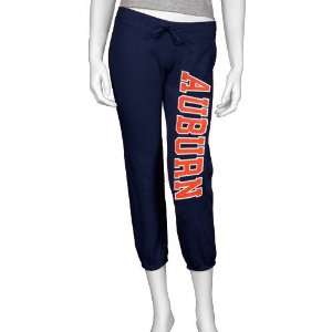   Auburn Tigers Navy Blue Ladies Football Capri Pants