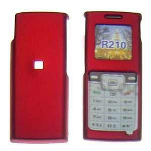  Samsung R210 Red Rubberized Crystal Case   Includes TWO 