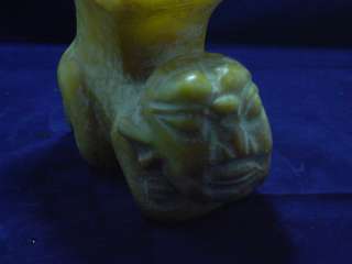 Chinese Jade Beast Cup Statue #201  
