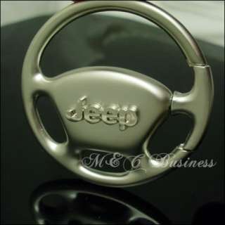 Sales Promotion!Jeep Wheel Chrome Key Ring Chain  