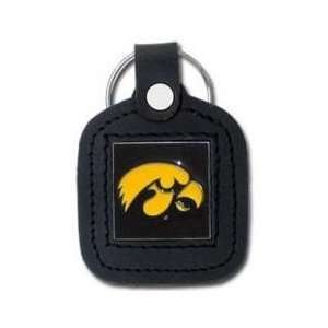  College Leather Key Ring   Iowa Hawkeyes: Office Products