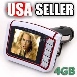   4GB 1.8 LCD Car MP3 MP4 Player Wireless FM Transmitter White 4G USA