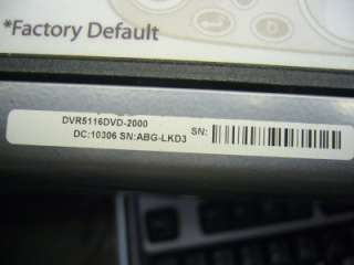 Pelco DVR5116DVD 2000 DVR 16CH Video Survailance Recorder  