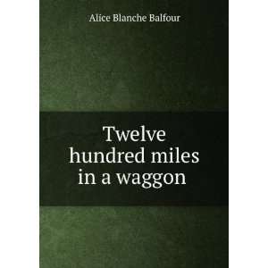  Twelve hundred miles in a waggon . Alice Blanche Balfour Books