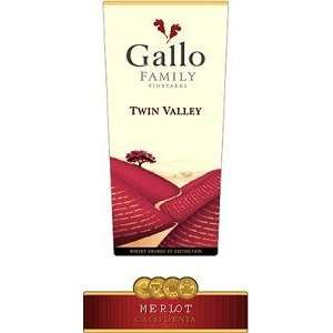  Gallo Twin Valley Merlot 750ML: Grocery & Gourmet Food