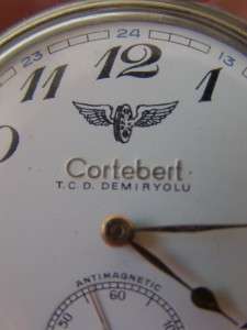 RRR Cortebert Railroad chronometer pocket watch for Turkish Railways 