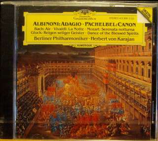 Albinoni Adagio Pachelbel Canon Karajan DGG WG SEALED !  