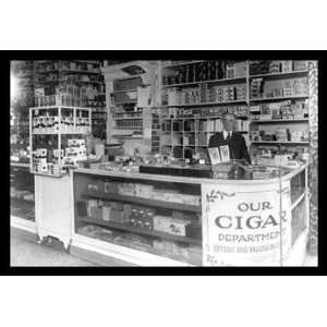  Interior of Peoples Drug Store 12x18 Giclee on canvas 