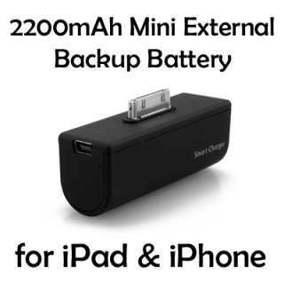 2200mAh Mini External Backup Battery for iPhone/iPad  